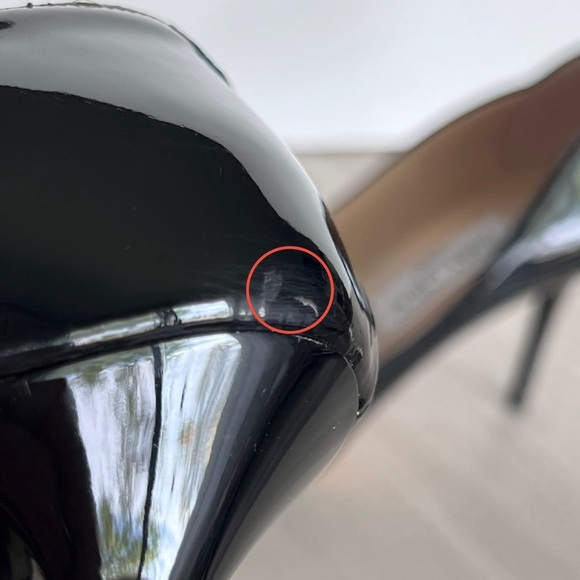 Jimmy Choo Black Patent Leather Stiletto Pumps Preppy Classic EU 38.5/ US 8 - Picture 11 of 15